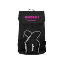 Kempa Rucksack Pro schwarz mit Ballnetz und Aufdruck Name...